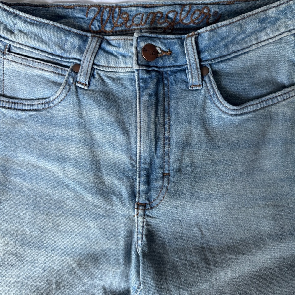 Wrangler Faded Blue Denim Jeans